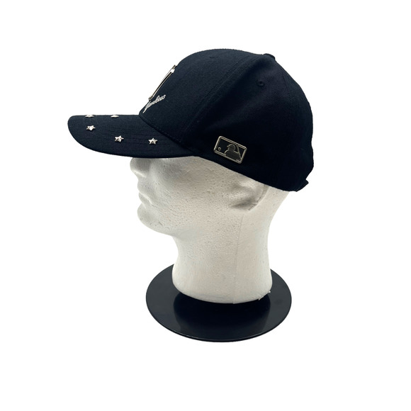 New York Yankees MLB Baseball Metal Logo & Stars Studs On Bill Snapback Cap/Hat - Picture 4 of 8